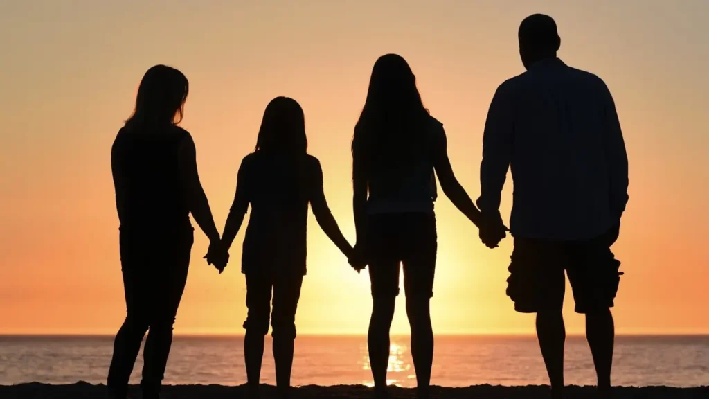 Imagem de uma família unida