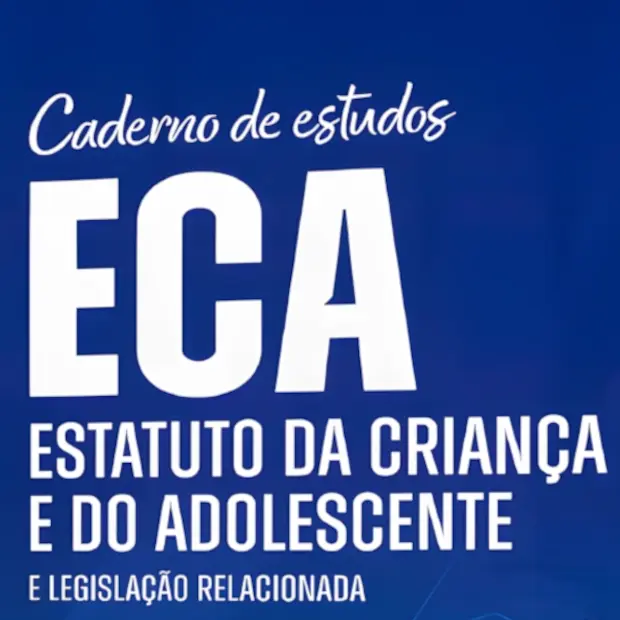 Frente do Caderno de Estudos "ECA - Estatuto da Criança e do Adolescente"
