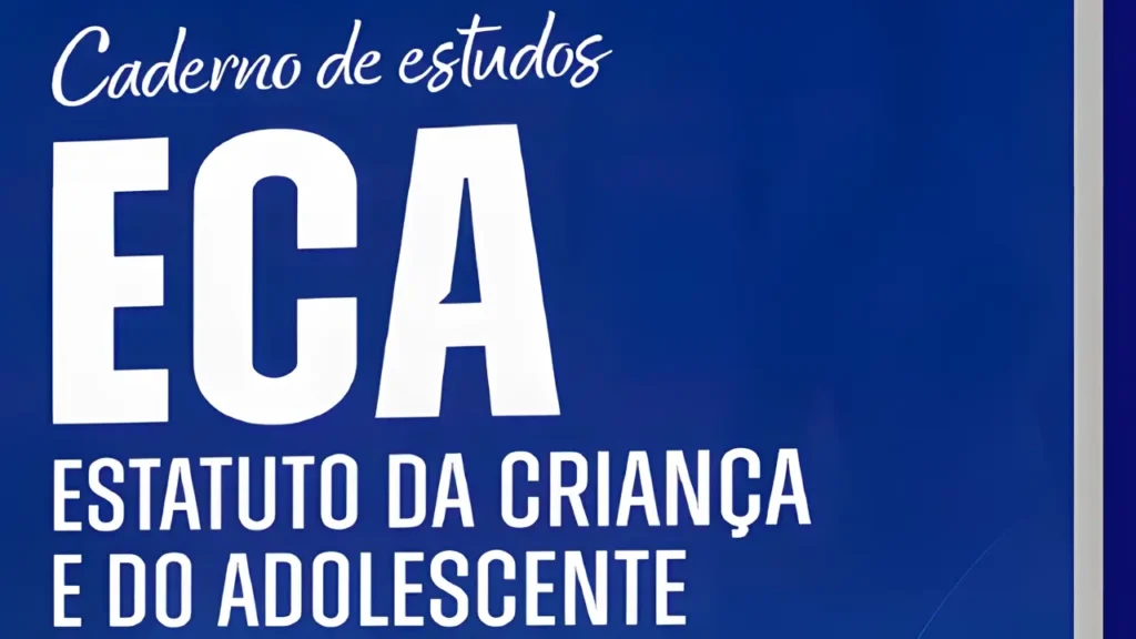 Frente do Caderno de Estudos "ECA - Estatuto da Criança e do Adolescente"
